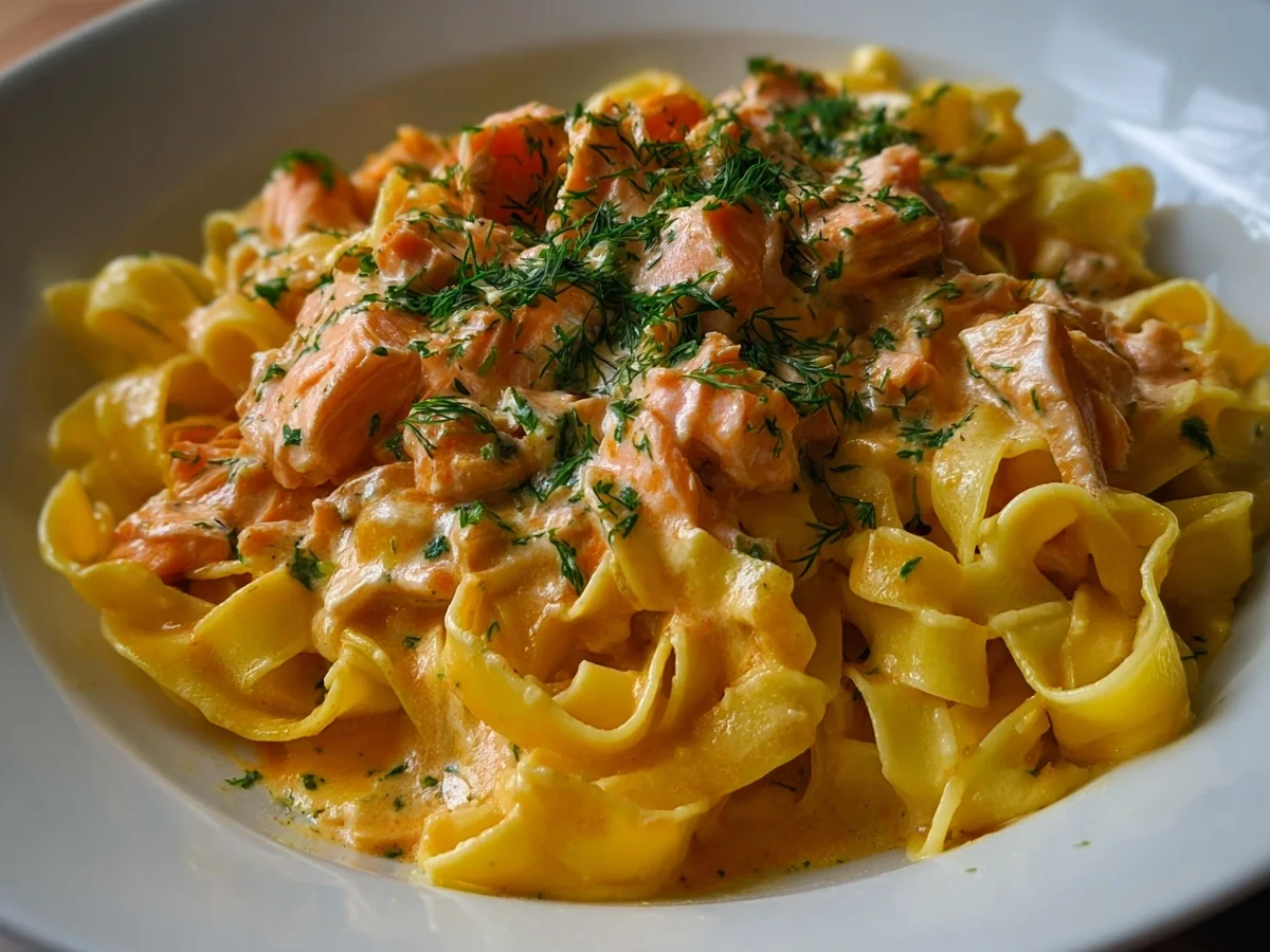 Bandnudeln mit Lachs in Sahnesoße: Schnell & Lecker - Bild 2