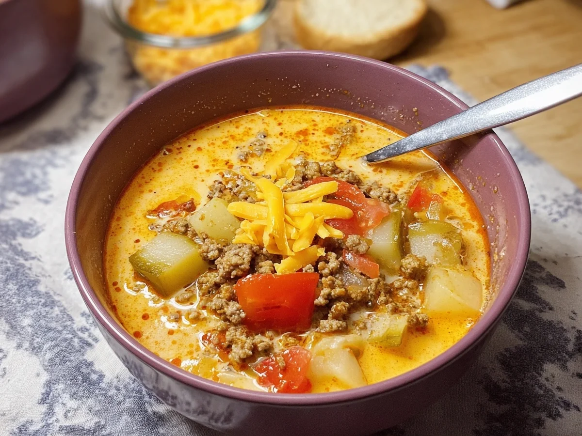 Cheeseburger-Suppe: Schnelles Party-Rezept für alle - Bild 2