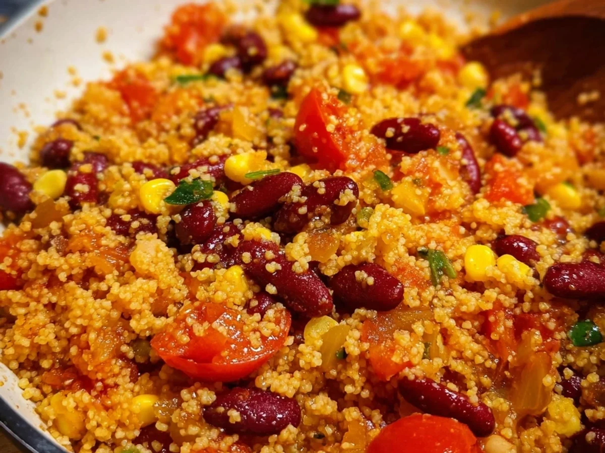 Couscous-Pfanne: Fitnessrezept mit Tomaten & Kidneybohnen - Bild 2