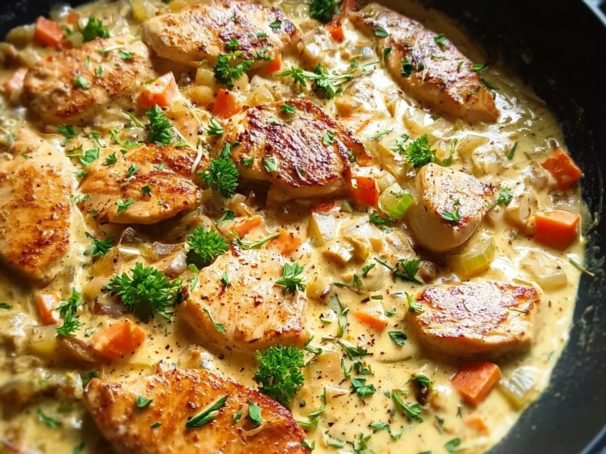 Cremige Hähnchen-Frischkäse-Pfanne: Einfach & Herzhaft - Bild 1