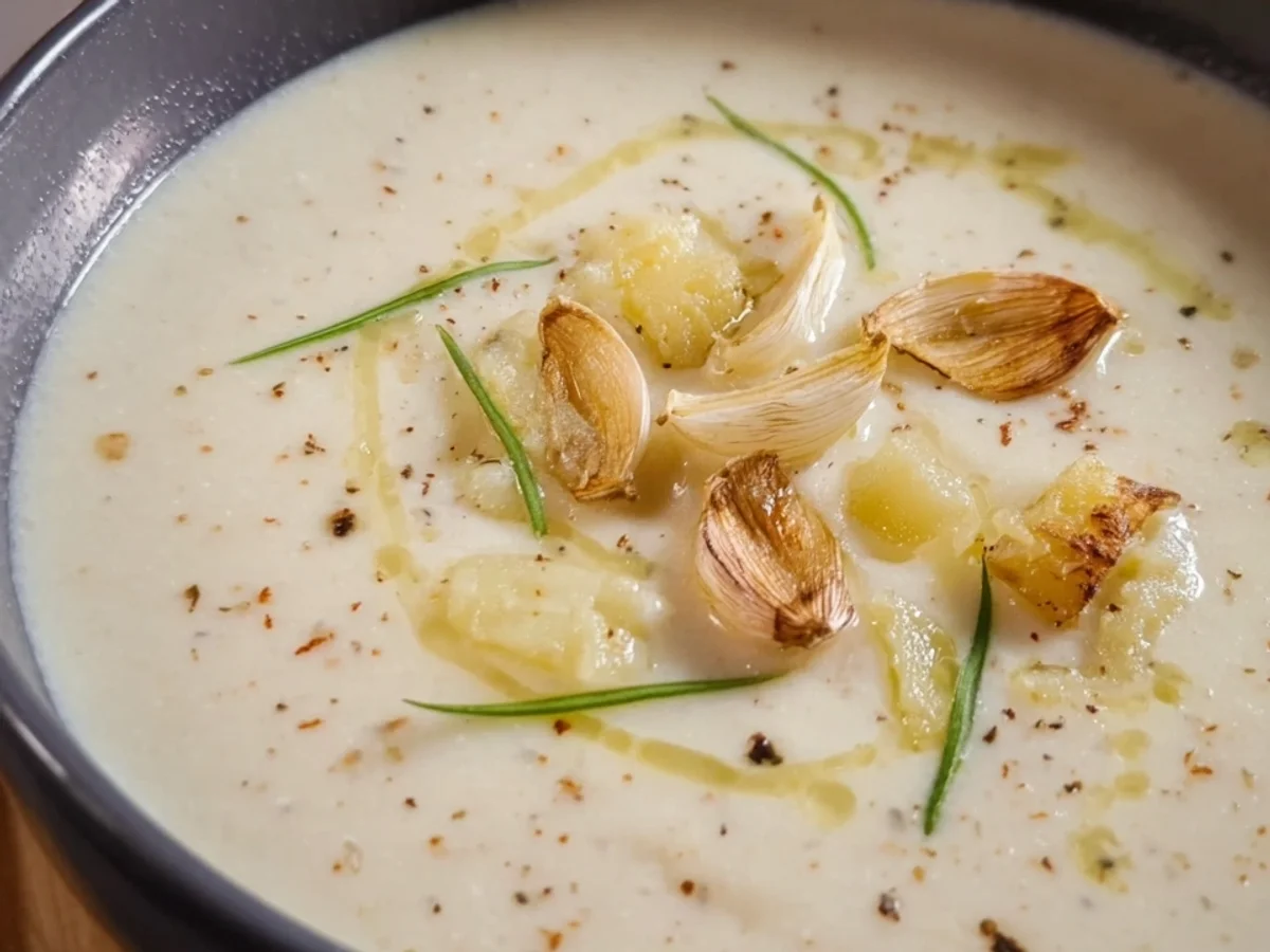 Cremige Knoblauch Suppe: Einfaches Rezept für Genießer - Bild 1
