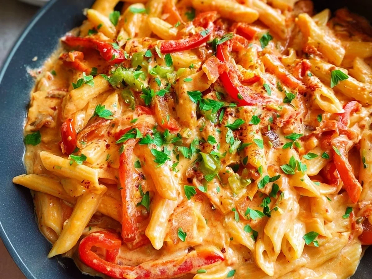 Cremige Paprika-Sahne-Pasta: Schnell & Lecker - Bild 1