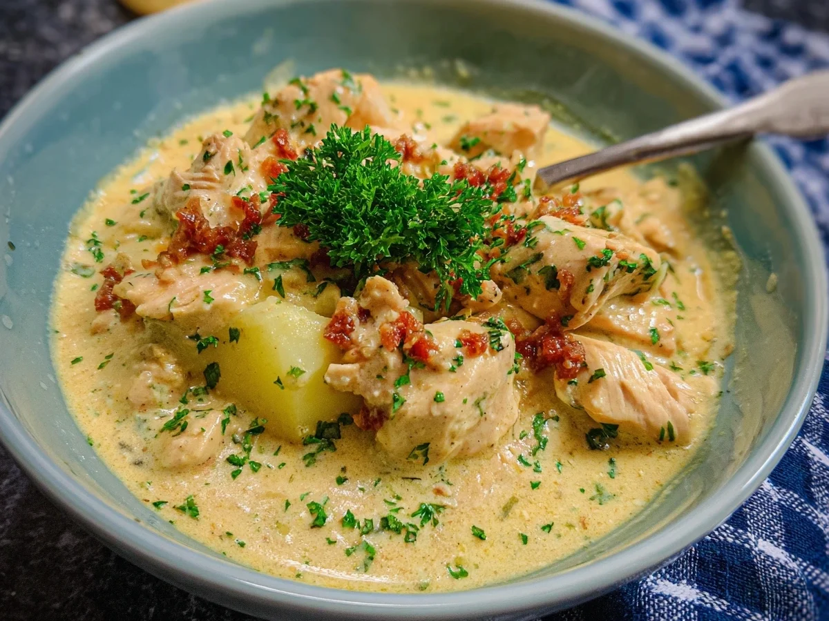 Cremiges Hähnchengeschnetzeltes mit Frischkäsesauce - Bild 2