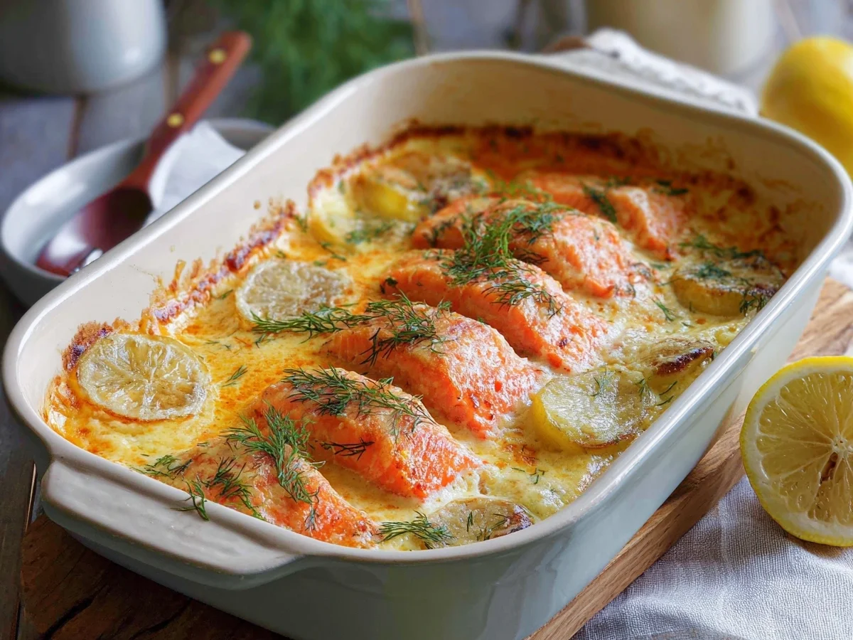 Cremiges Lachs-Sahne-Gratin: Schnell & Einfach zubereitet - Bild 1