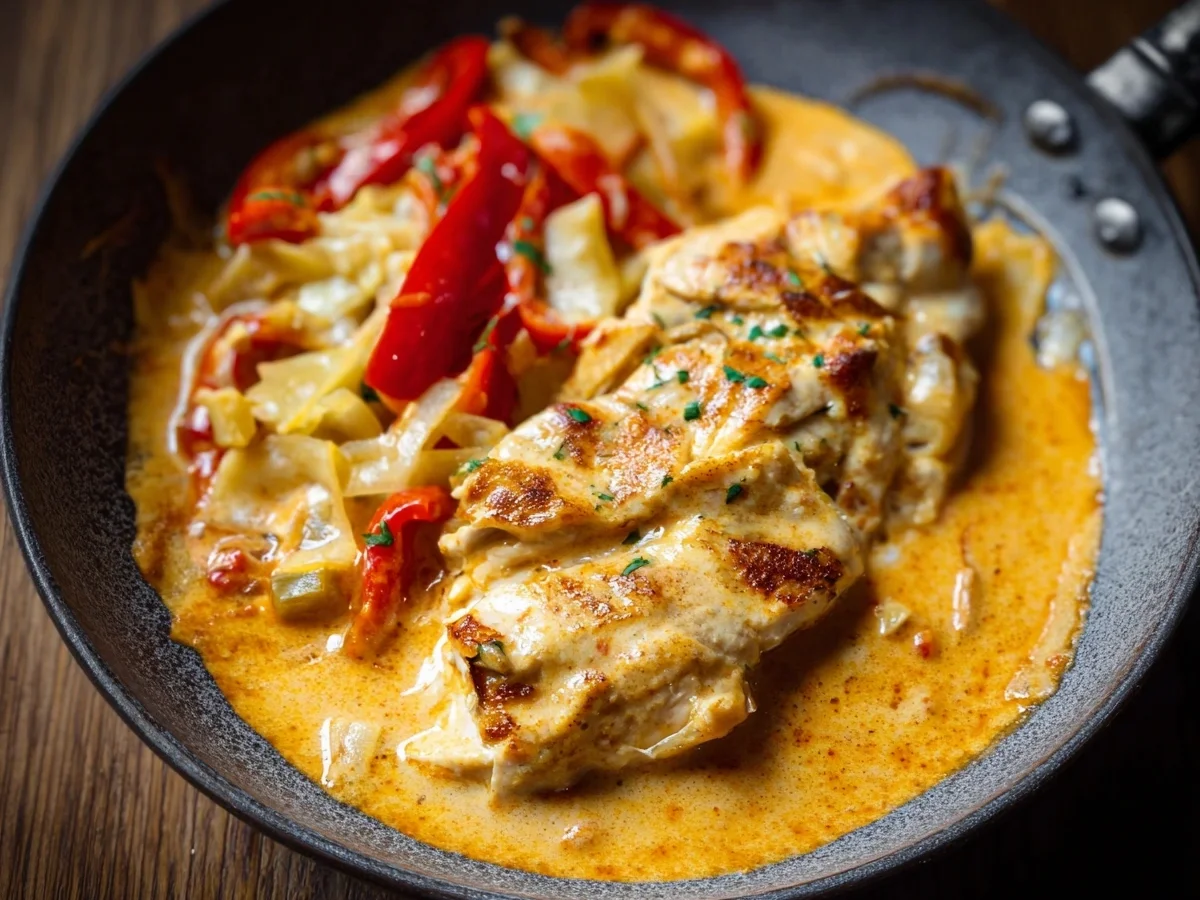 Cremiges Paprika-Sahne-Hähnchen: Einfach & ohne Fix - Bild 2