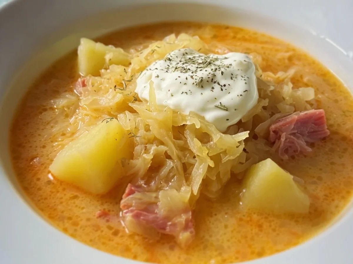 Deftige Sauerkrautsuppe mit Kartoffeln - Bild 2