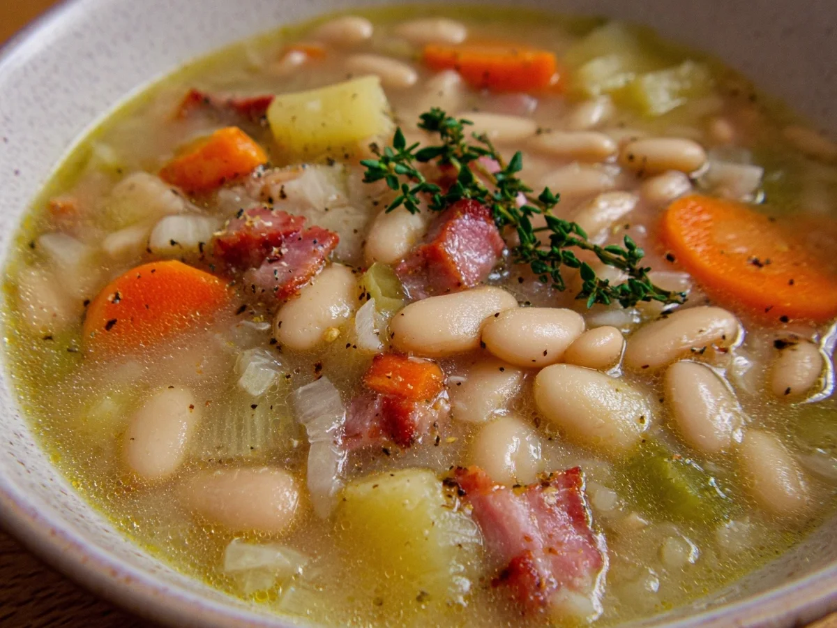 Deftige Weiße Bohnensuppe Herzhafter Eintopf - Bild 2