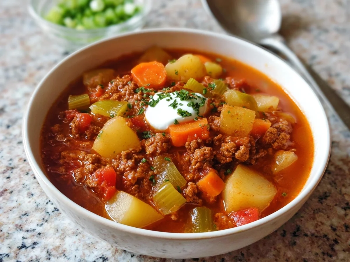 Deftiger Bauerntopf mit Hackfleisch: Herzhafter Familieneintopf - Bild 1