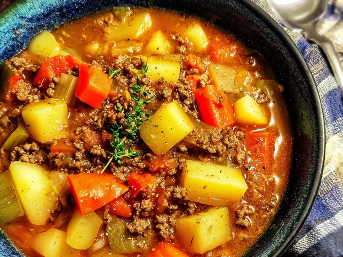 Deftiger Bauerntopf mit Hackfleisch & Kartoffeln - Bild 1