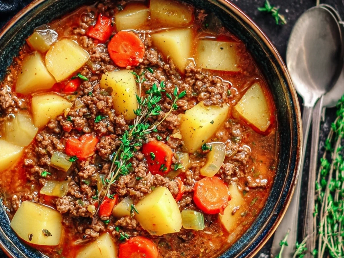 Deftiger Bauerntopf mit Hackfleisch & Kartoffeln - Bild 2