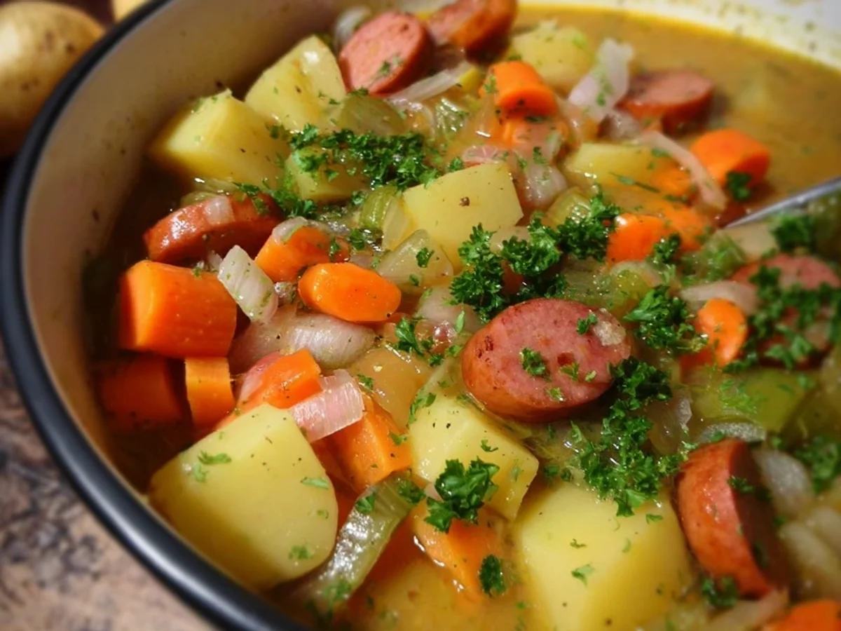 Deftiger Kartoffeleintopf mit Würstchen nach Omas Rezept - Bild 2