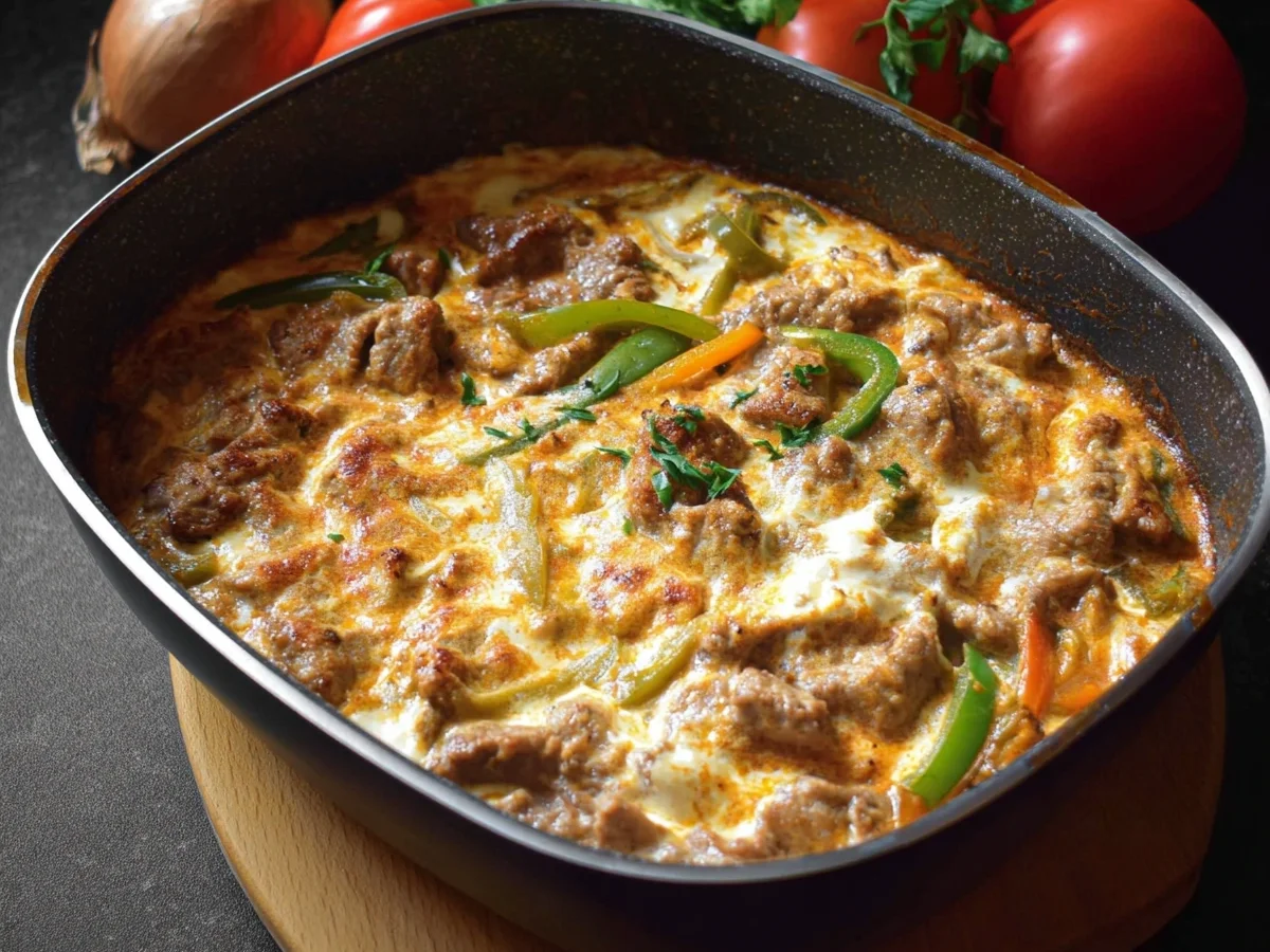 Deftiges Low Carb Gyros in cremiger Sauce - Bild 1