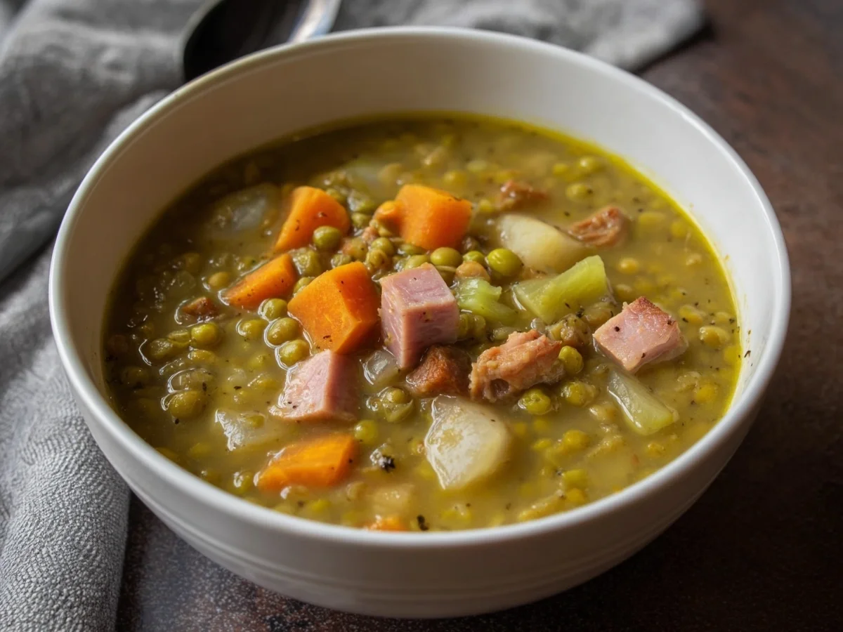 Erbsensuppe mit Truthahnschinken: Herzhaft & Sättigend - Bild 1