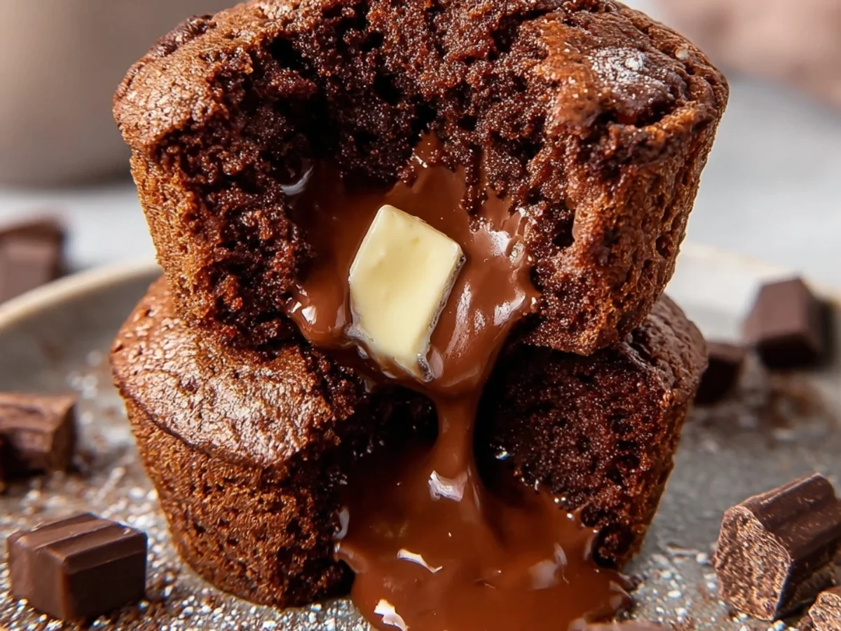 Flüssiger Kern Schokomuffins: Einfach & schnell gebacken - Bild 1