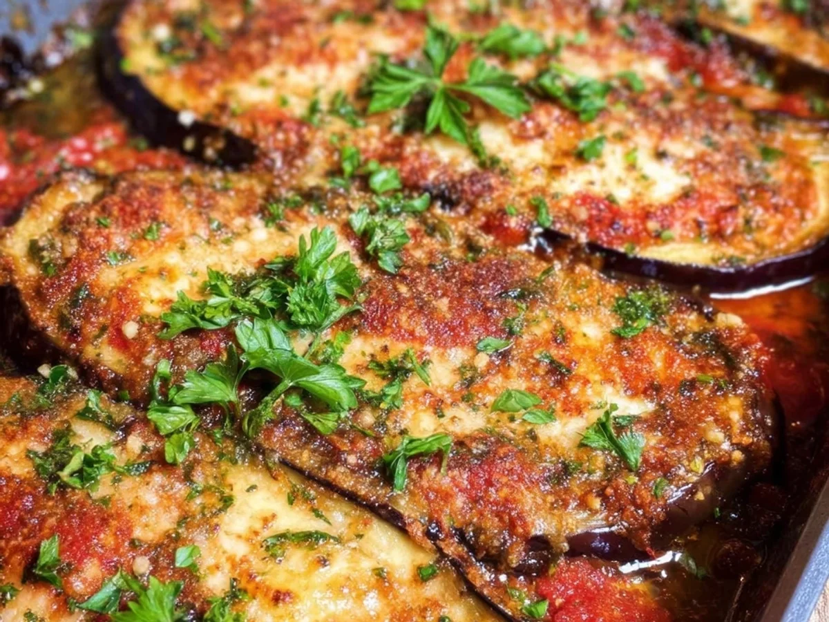 Gebackene Auberginen: 4-Zutaten-Rezept - Bild 1