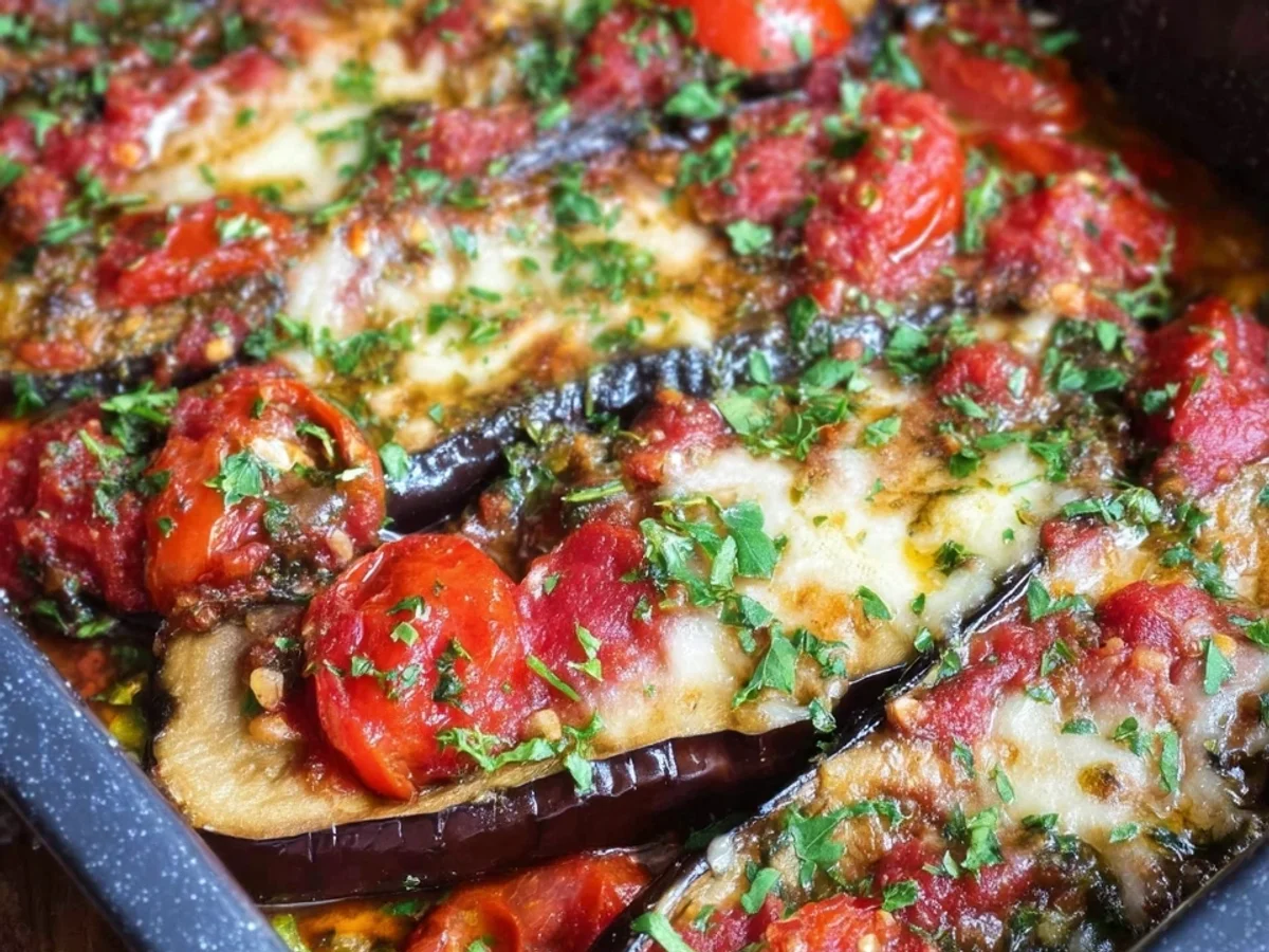 Gebackene Auberginen: 4-Zutaten-Rezept - Bild 2