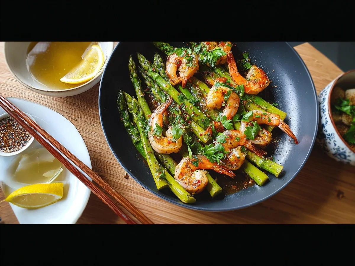 Gebratener Grüner Spargel mit Garnelen: Leicht & Lecker - Bild 2