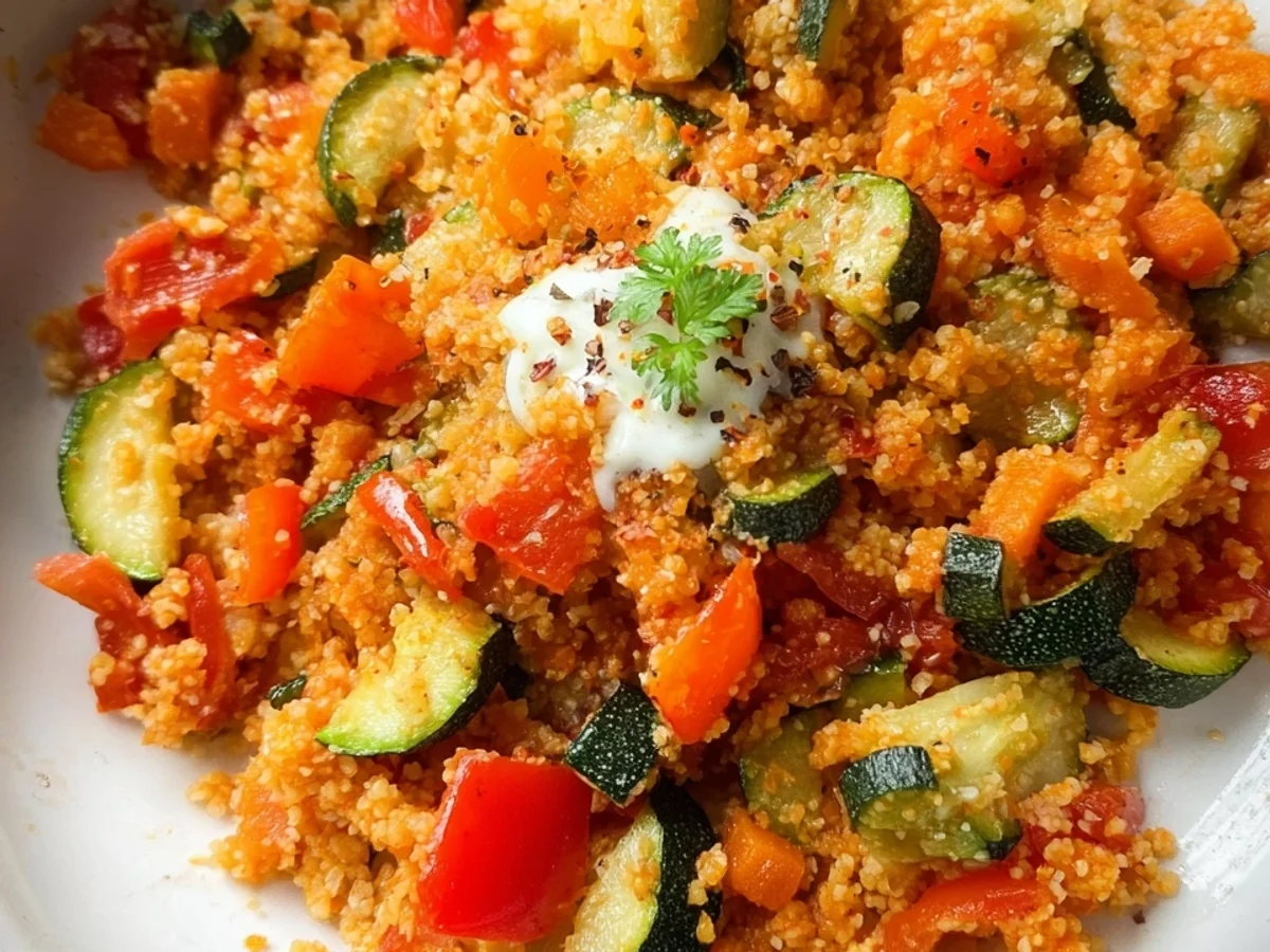 Gesunde Bulgurpfanne mit Gemüse: Schnell & Lecker - Bild 1