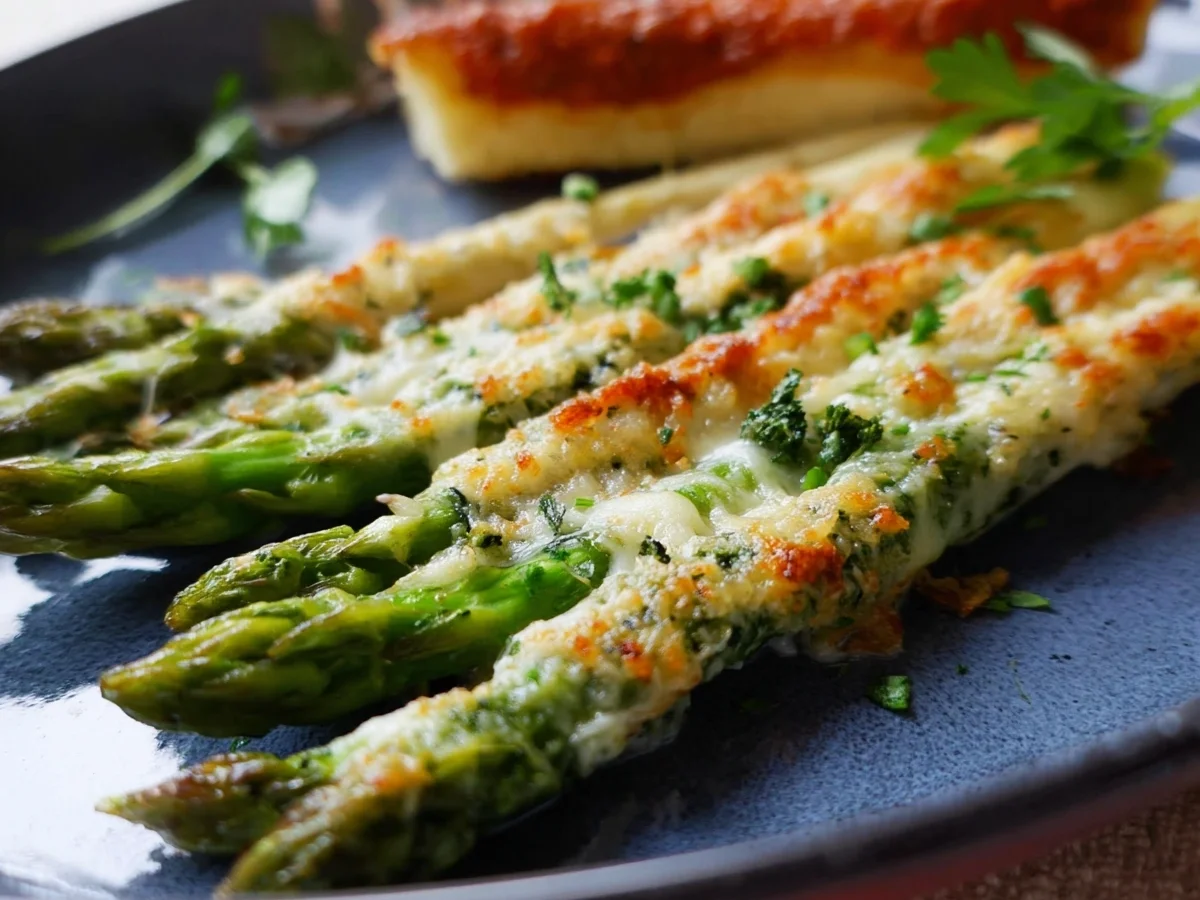 Grüner Spargel mit Parmesan-Kruste: Sommerliche Beilage - Bild 1