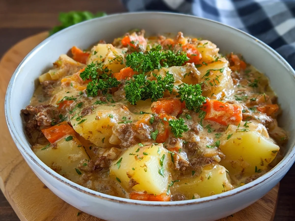 Hack-Kartoffel-Kohlrabi-Eintopf: Cremig & Herzhaft - Bild 2