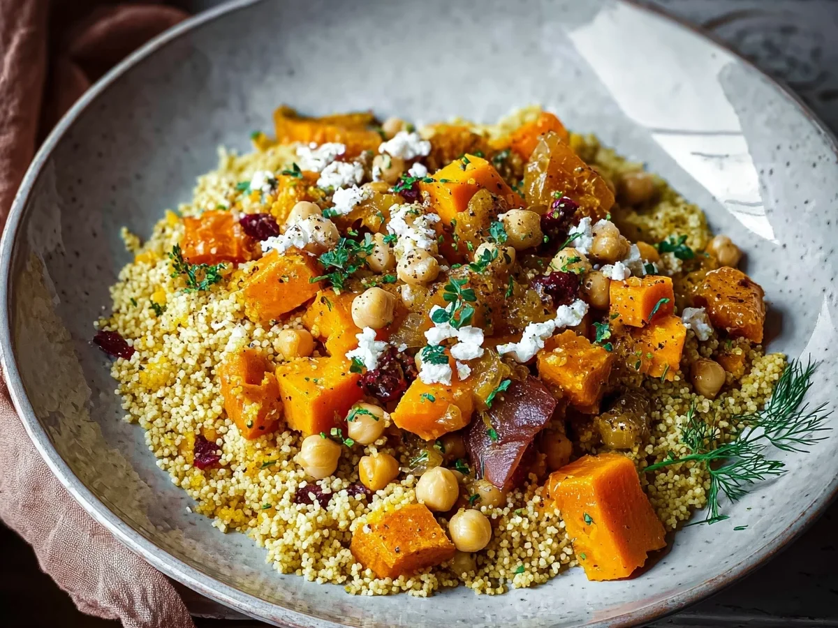 Herbstliche Couscouspfanne mit Kürbis Schnell & Lecker - Bild 1