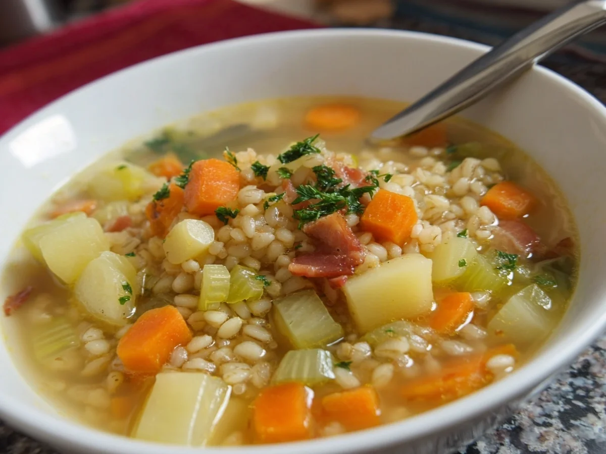 Herzhafte Graupensuppe mit Gemüse - Bild 1