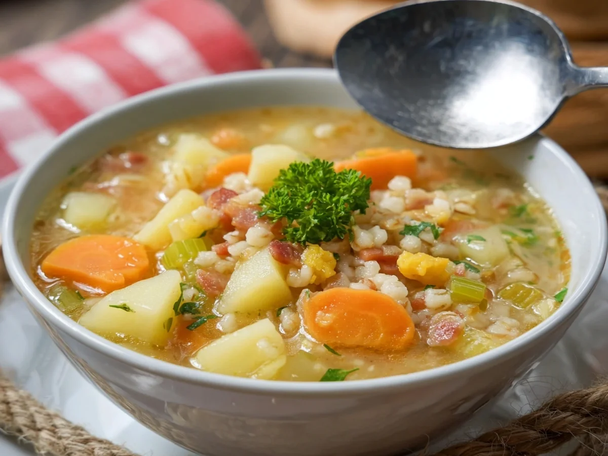 Herzhafte Graupensuppe mit Gemüse - Bild 2