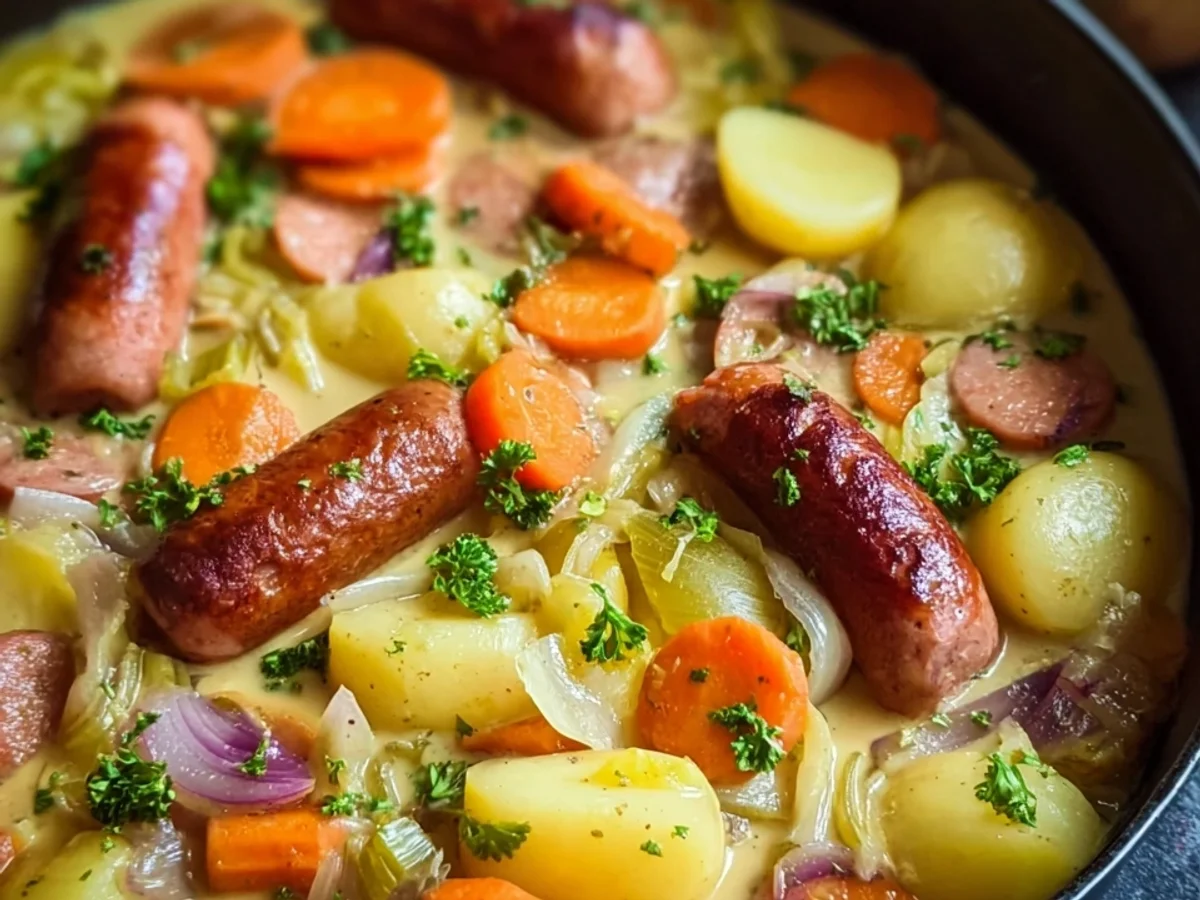 Herzhafter Eintopf mit Kartoffeln & Rindswürstchen - Bild 2