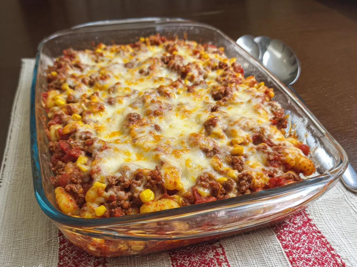Herzhafter Gnocchi Auflauf mit Hackfleisch & Käse - Bild 2