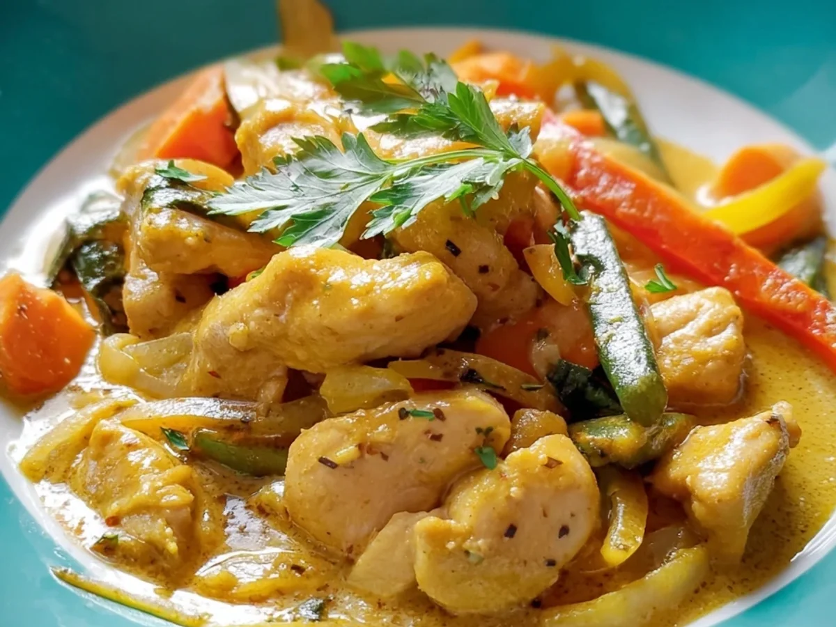 Hähnchen Curry Geschnetzeltes: Schnell & Lecker Rezept - Bild 1