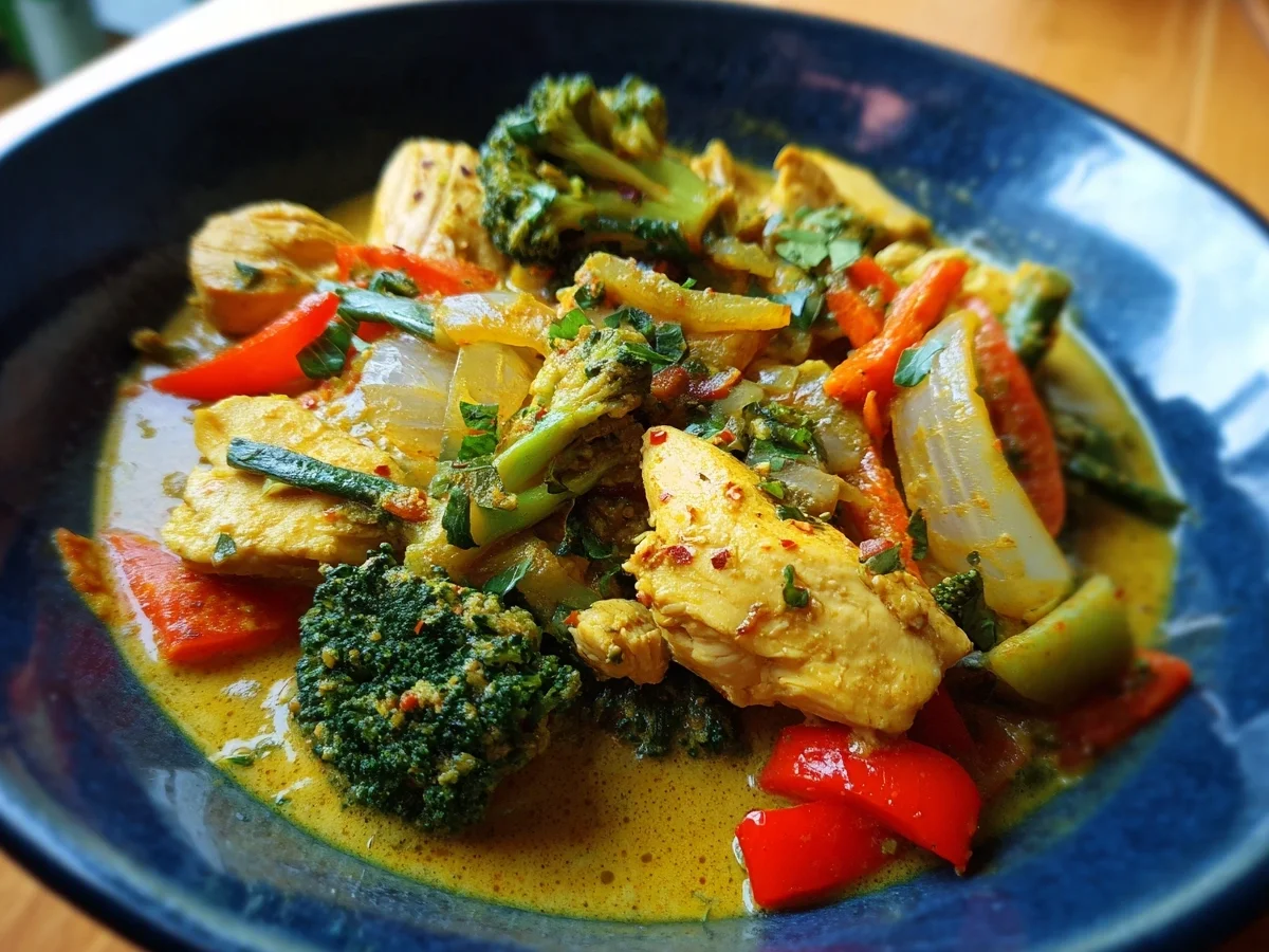 Hähnchen Curry Low Carb: Gesund & Schnell Zubereitet - Bild 1