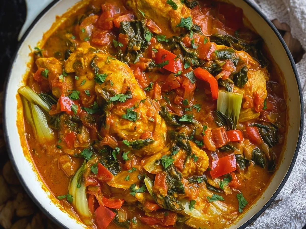 Hähnchen Curry mit Paprika & Pak Choi - Bild 2