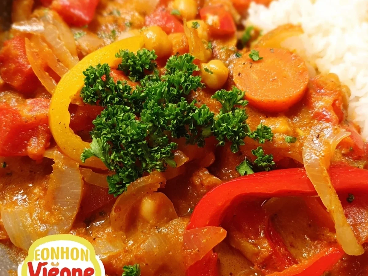 Indisches Paprika Curry: Vegan, einfach & aromatisch - Bild 1