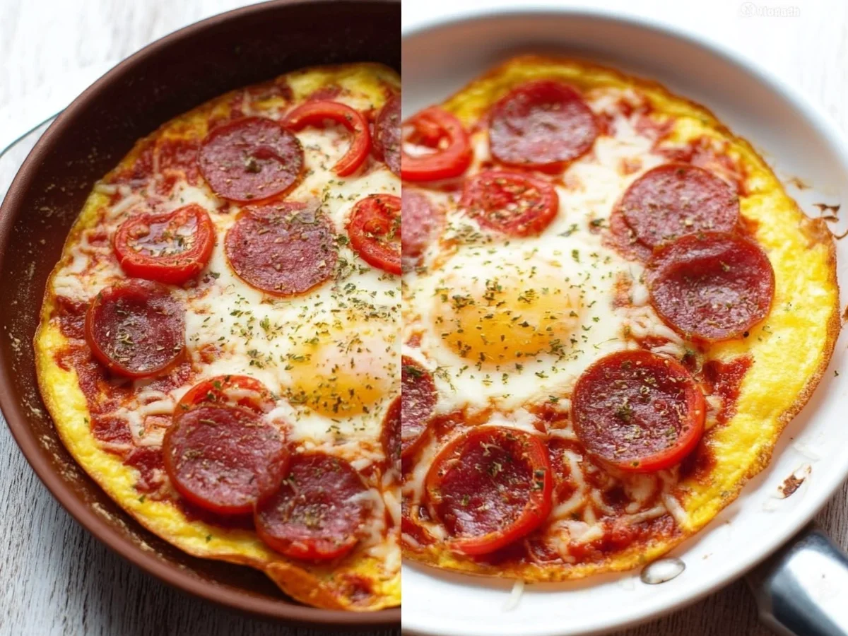 Keto Pizza-Omelette: Schnelles Frühstück - Bild 2