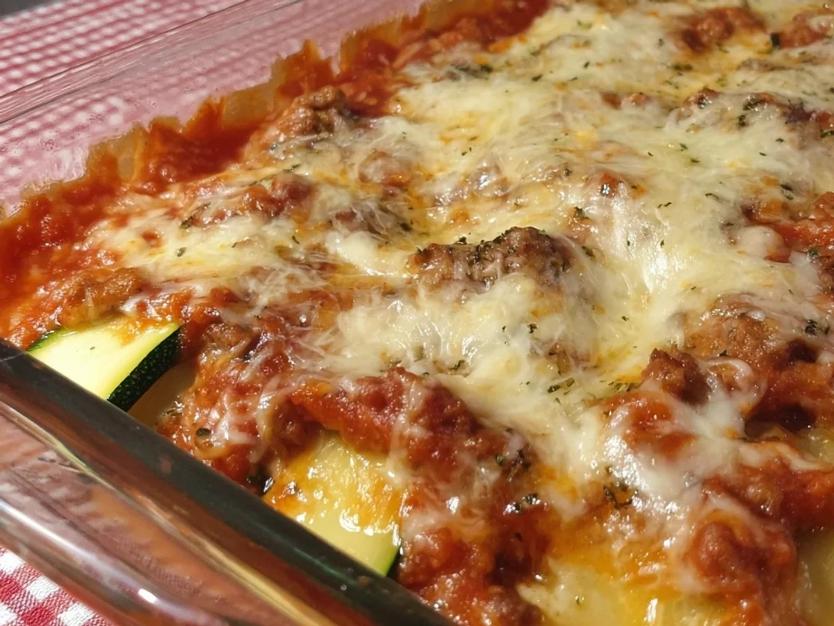 Keto Zucchini Cannelloni mit Hackfleisch & Käse - Bild 2