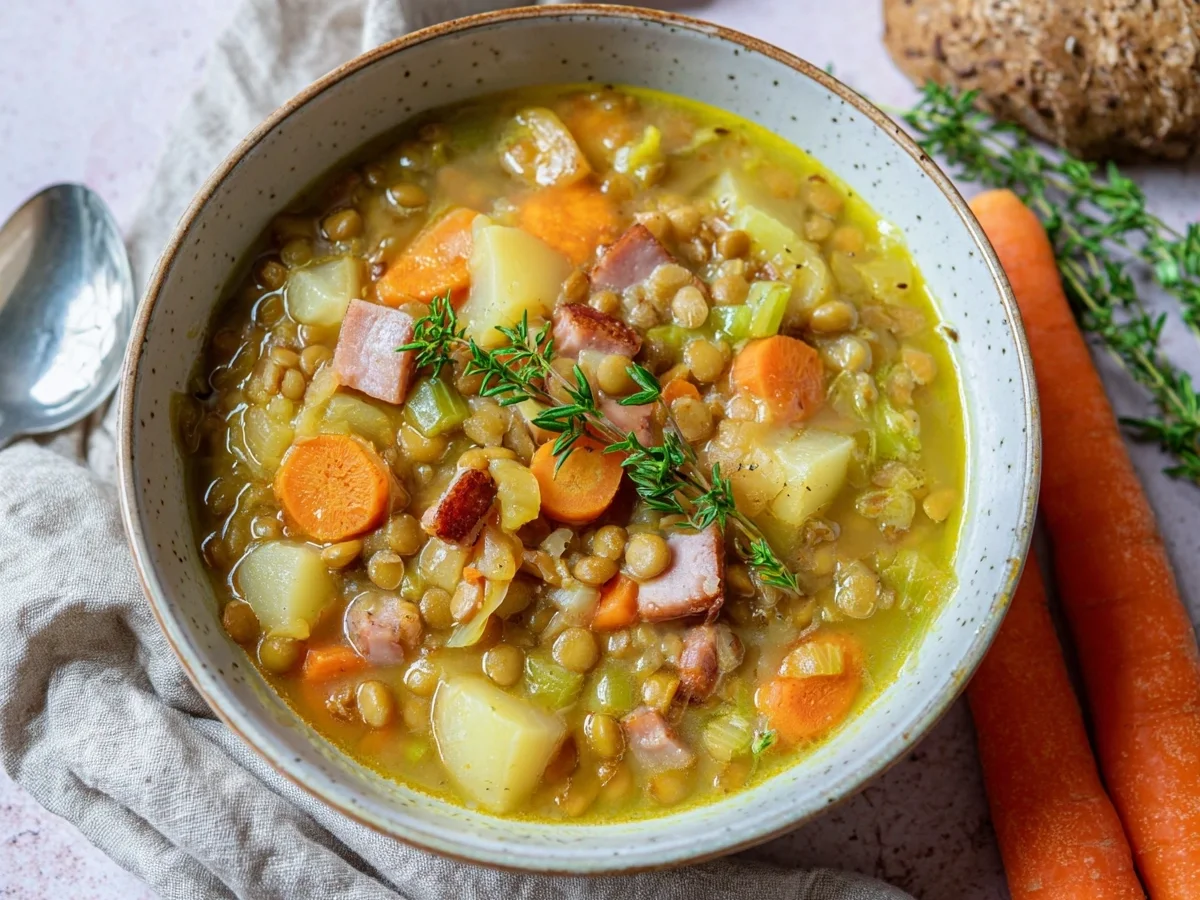 Klassische Erbsensuppe wie bei Oma Schnell & Lecker - Bild 1