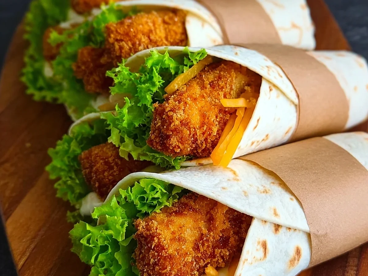 Knusprige Mini Fried Chicken Wraps: Schnelles Fingerfood - Bild 2
