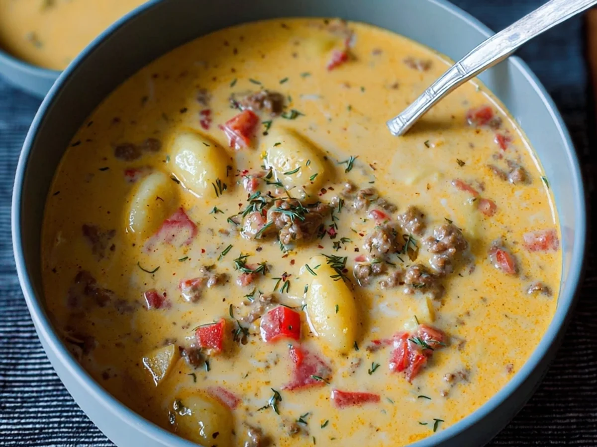 Käse-Hack-Gnocchi-Suppe: Herzhaft & einfach - Bild 2