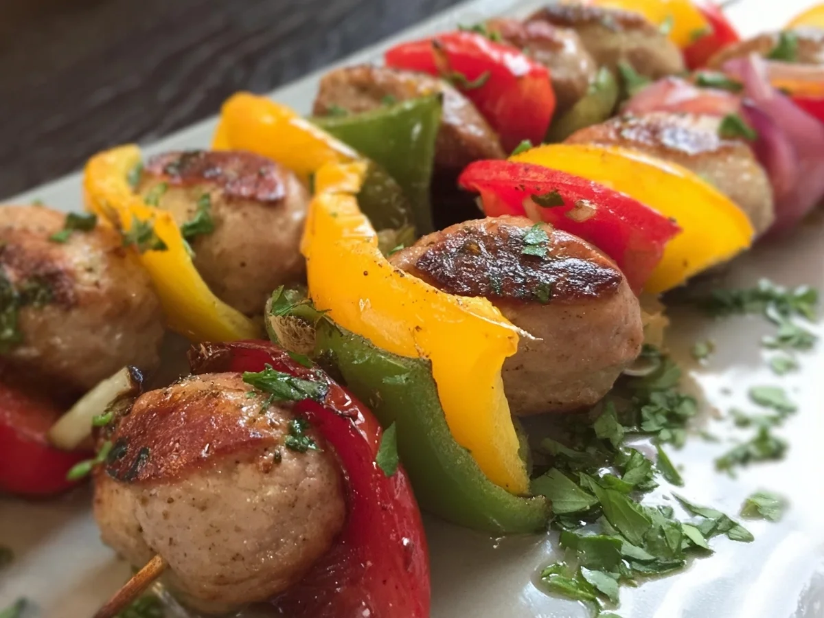 Lammwürstchen-Paprika-Spieße: Einfaches Rezept für den Grill - Bild 2
