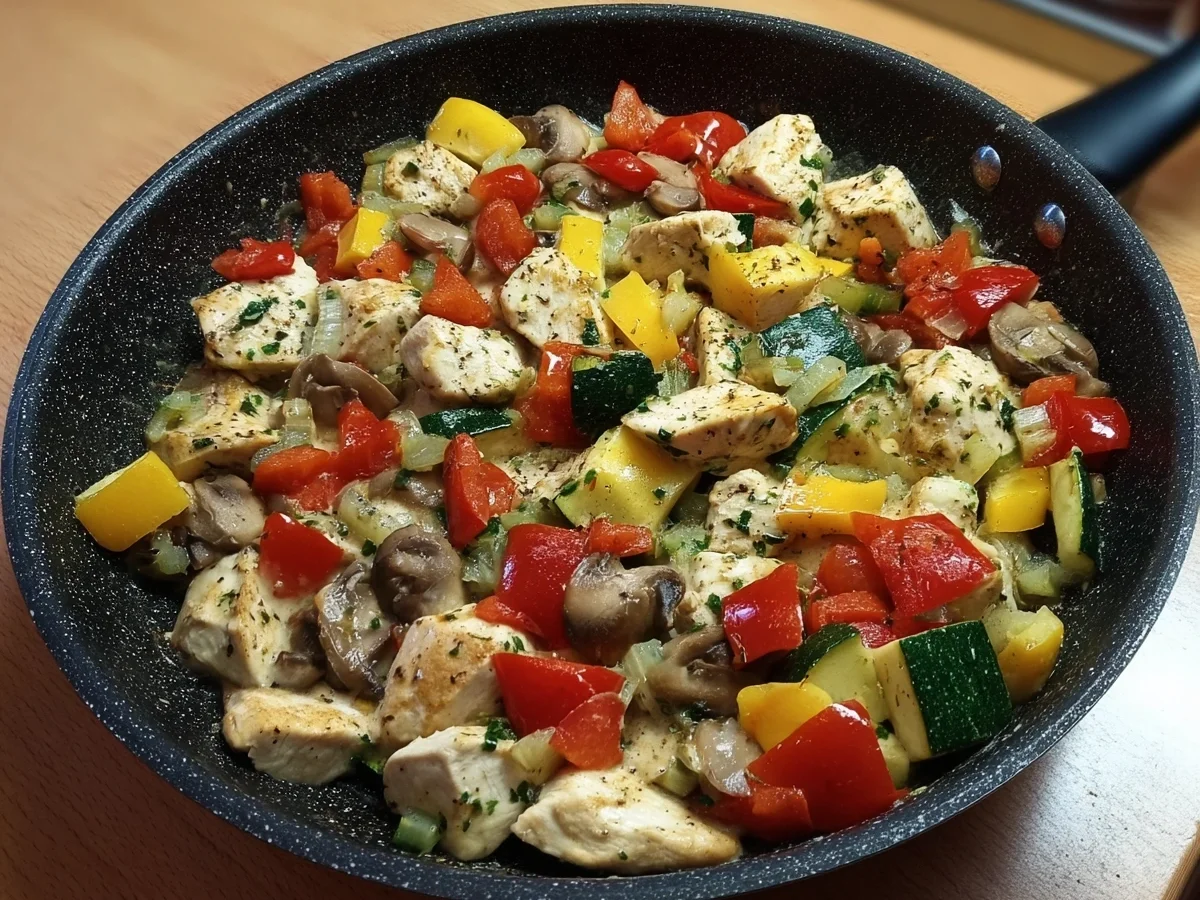 Low Carb Hähnchen-Gemüse-Pfanne: Schnell & Gesund - Bild 2