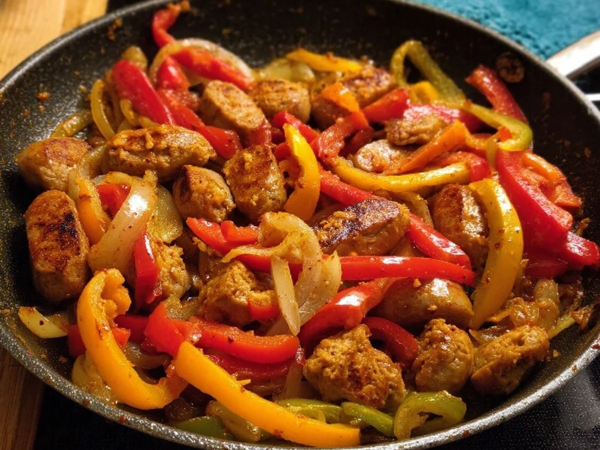 Low Carb Zwiebel-Bratwurst-Pfanne: Herzhaft & Feurig - Bild 1