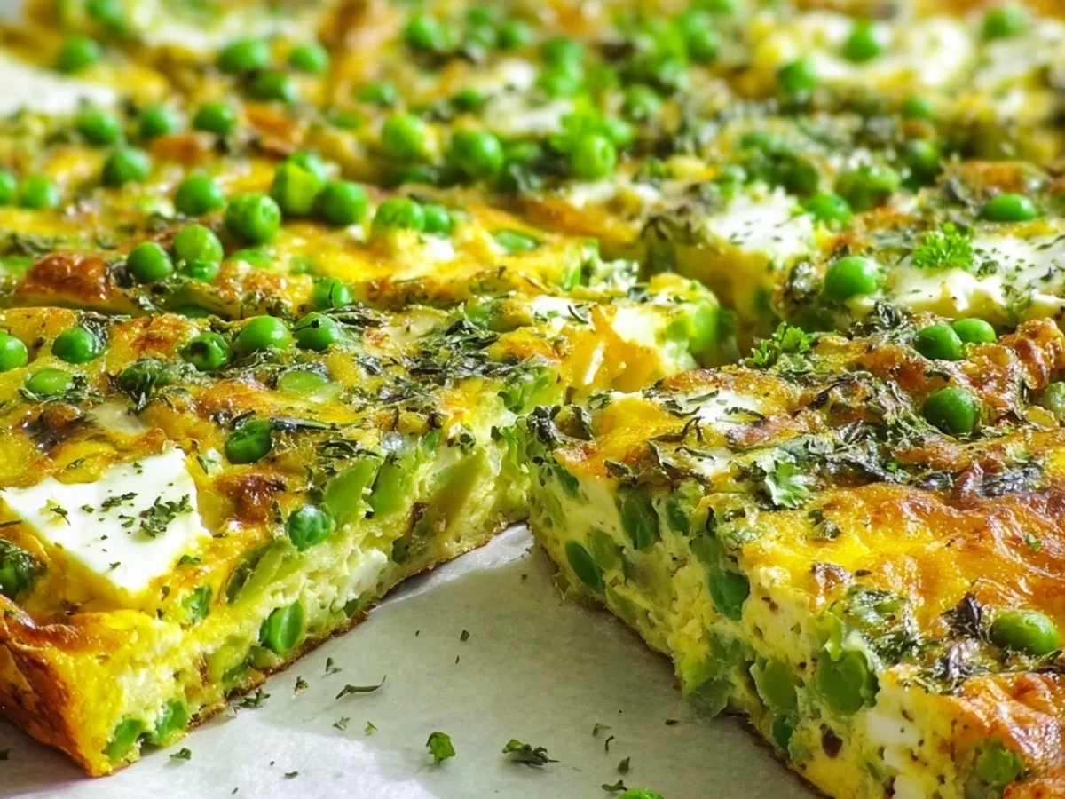 Meal Prep Frittata mit Erbsen & Feta - Bild 2