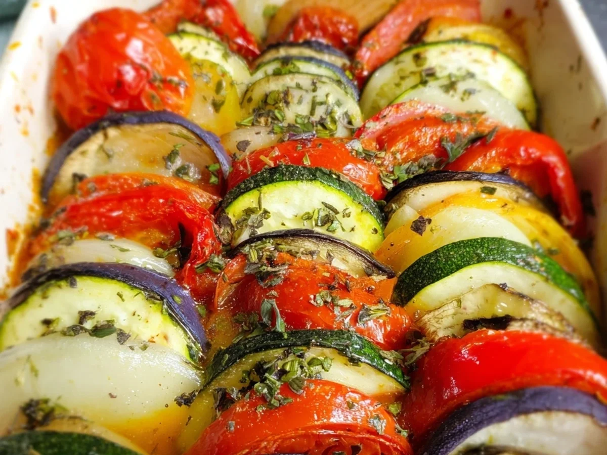 Ofen-Ratatouille: Einfaches Low-Carb Gemüsegericht - Bild 1