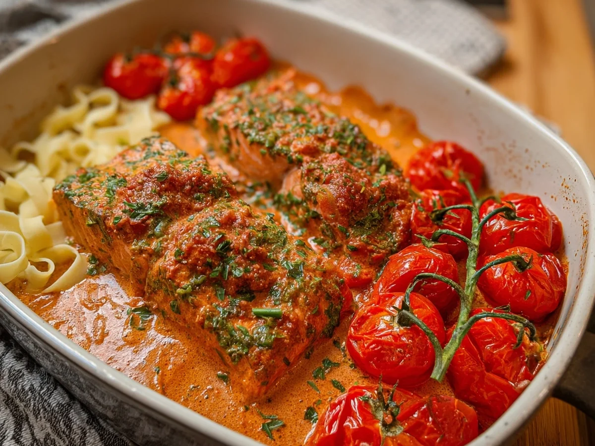 Ofenlachs in cremiger Tomaten-Sahnesoße: Schnell & Lecker - Bild 2