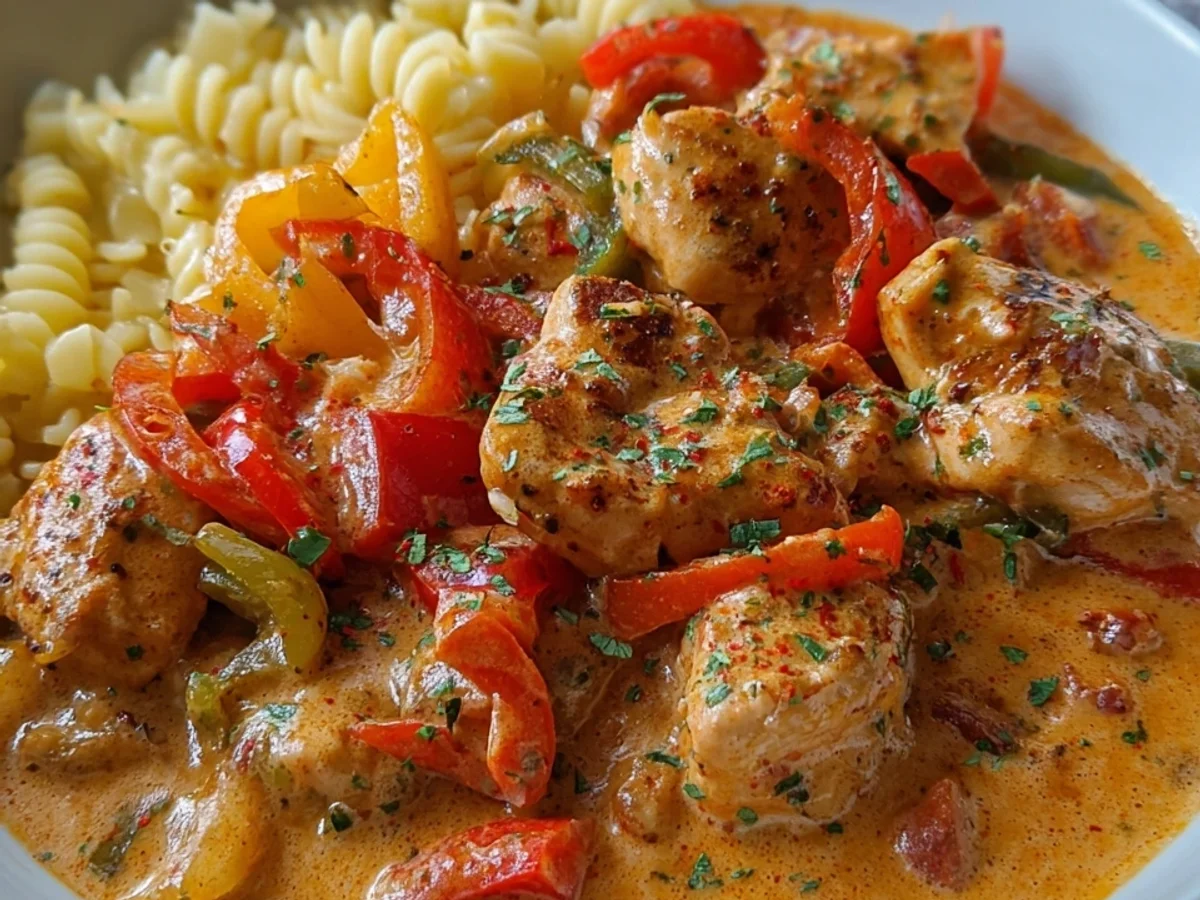 Paprika Sahne Hähnchen: Cremiges Lieblingsessen - Bild 2