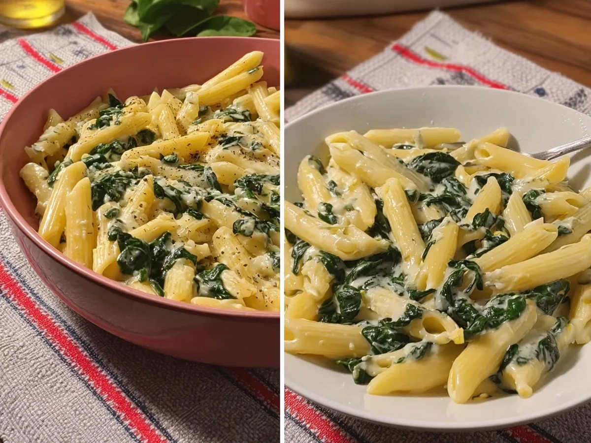 Penne mit Spinat-Gorgonzola-Sauce: Cremig & schnell - Bild 2
