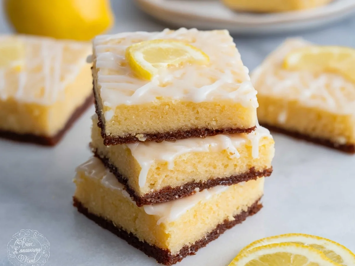 Saftige Zitronen-Brownies: Einfach selber backen - Bild 1