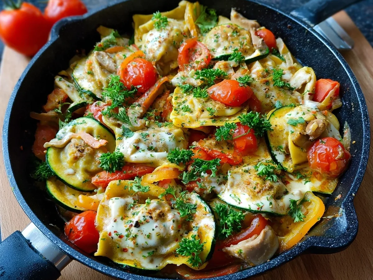 Schnelle Maultaschen-Pfanne mit frischem Gemüse - Bild 1