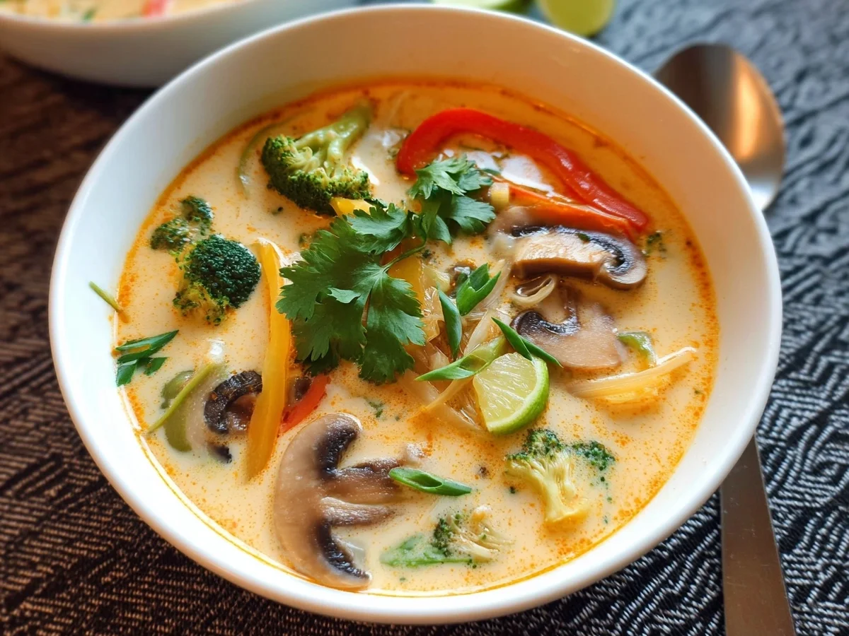 Schnelle Thai-Kokos-Suppe mit Gemüse: Wärmend & Lecker - Bild 2