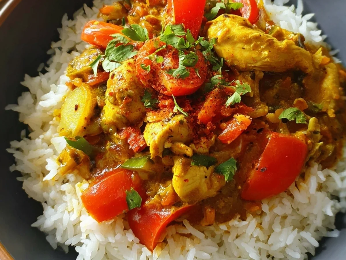 Schnelles Indisches Hähnchen Curry Rezept - Bild 1